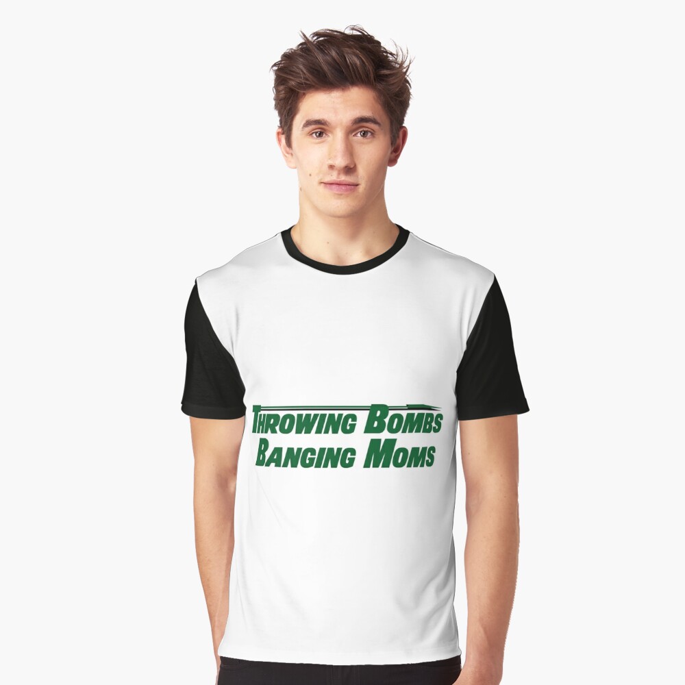 FanSwagUnltd Throwing Bombs, Banging Moms, Zach Wilson Kids T-Shirt