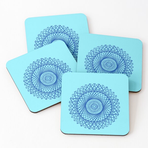 Item preview, Abstract art geometric Blue,turquoise blue  designed and sold by YohanysDesigns.