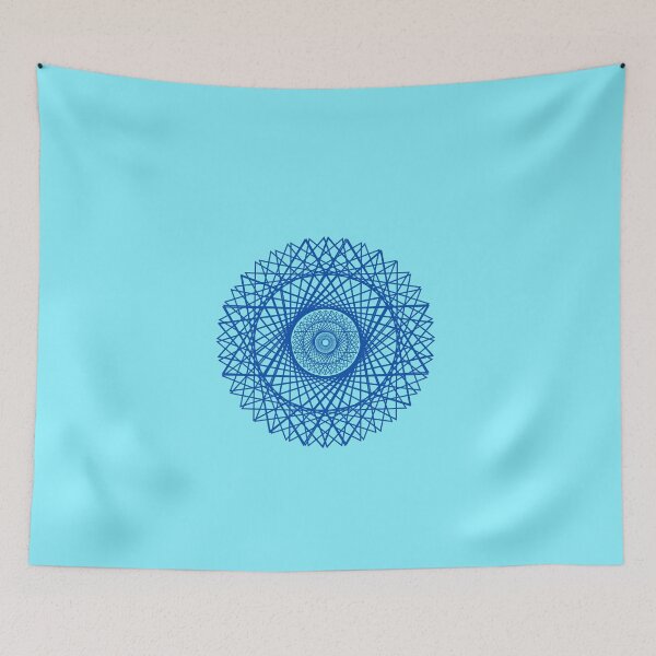 Item preview, Abstract art geometric Blue,turquoise blue  designed and sold by YohanysDesigns.