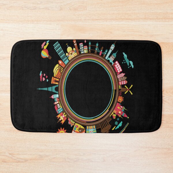 Item preview, Travel Tourism graphy Infographic, city,travel,Globalization, multicolored city illustration designed and sold by SIERRAGERALDINE.