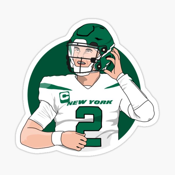 New York Jets: Zach WIlson 2022 - Officially Licensed NFL Removable  Adhesive Decal