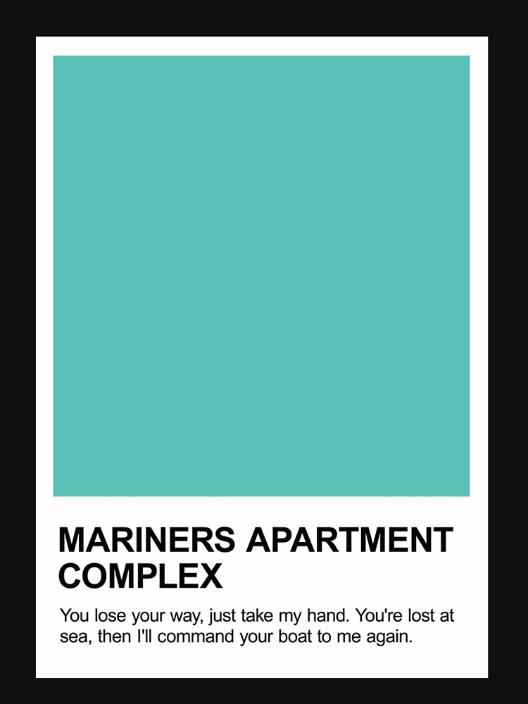 "Mariners Apartment Complex Pantone Swatch Poster" Tshirt for Sale by vealumlaufp Redbubble