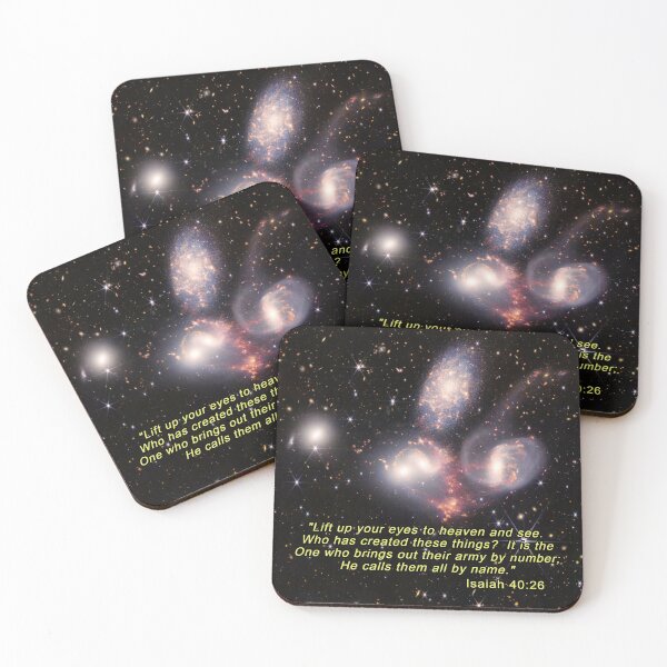 Item preview, JWST - Stephan's Quintet - Bible Verse - Isaiah 40:26 designed and sold by DEL-Productions.
