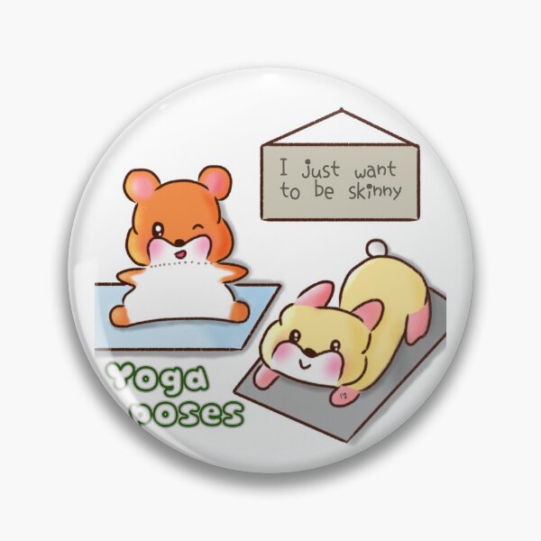 Item preview, Hamster | Hamster Lover - I just want to be skinny or Yoga poses designed and sold by FennyWijayaMomo.