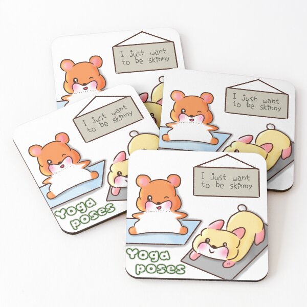 Item preview, Hamster | Hamster Lover - I just want to be skinny or Yoga poses designed and sold by FennyWijayaMomo.