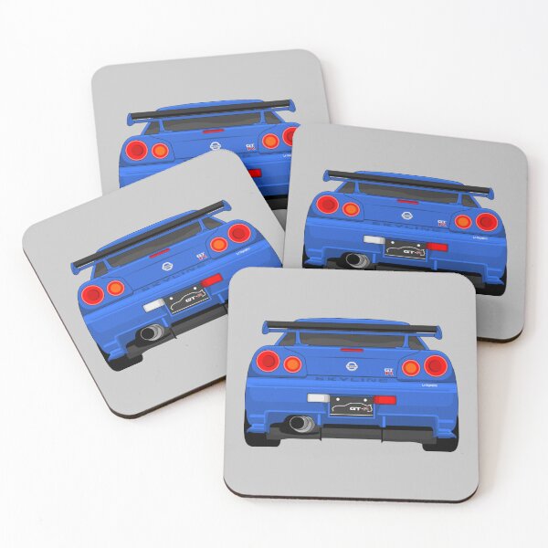Item preview, Nissan Skyline Gtr R34 T-ShirtGTR R34 BLUE designed and sold by NomanEdddie.