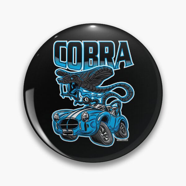 Item preview, Black Cobra Snake in a Blue Cobra Race Car by eShirtLabs designed and sold by eShirtLabs.