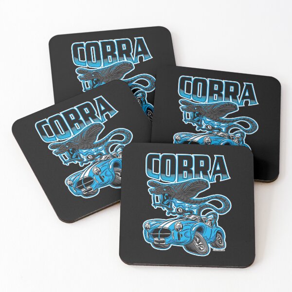 Item preview, Black Cobra Snake in a Blue Cobra Race Car by eShirtLabs designed and sold by eShirtLabs.