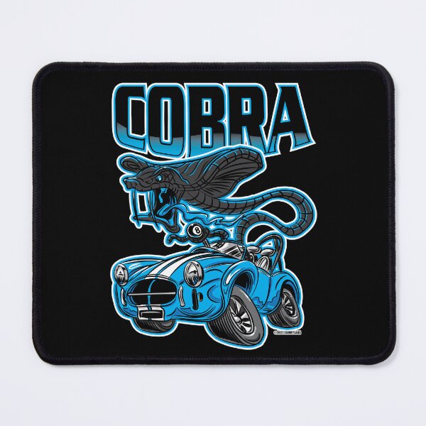 Item preview, Black Cobra Snake in a Blue Cobra Race Car by eShirtLabs designed and sold by eShirtLabs.