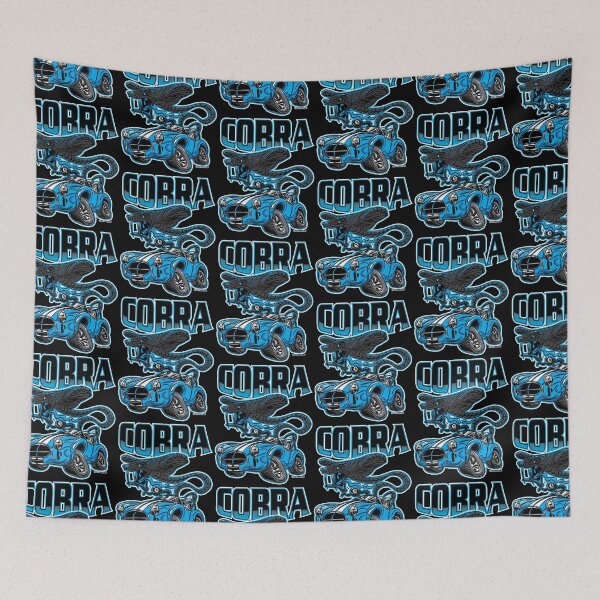 Item preview, Black Cobra Snake in a Blue Cobra Race Car by eShirtLabs designed and sold by eShirtLabs.