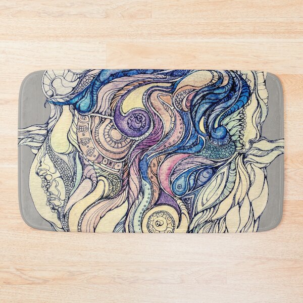 Item preview, Сelestial fantasy.Hand draw  ink and pen, Watercolor, on textured paper designed and sold by MandalaFlowerArt.