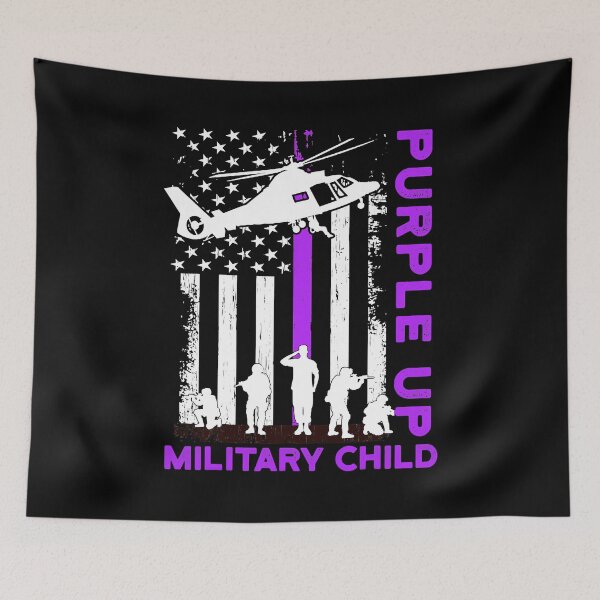 Item preview, Purple Up Military Kids Military Child Month US Flag designed and sold by HaaChris-Artis.