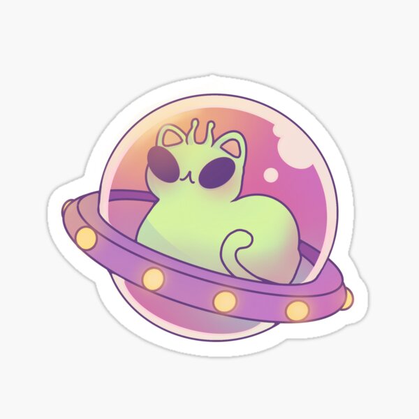 Außerirdische Katze Sticker