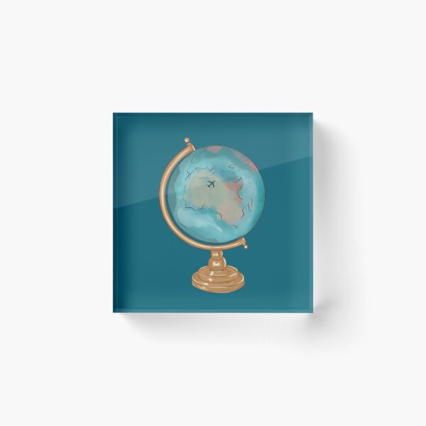 Item preview, Travel globe map Regular Pioneer (For Her)   designed and sold by JWPrintable.