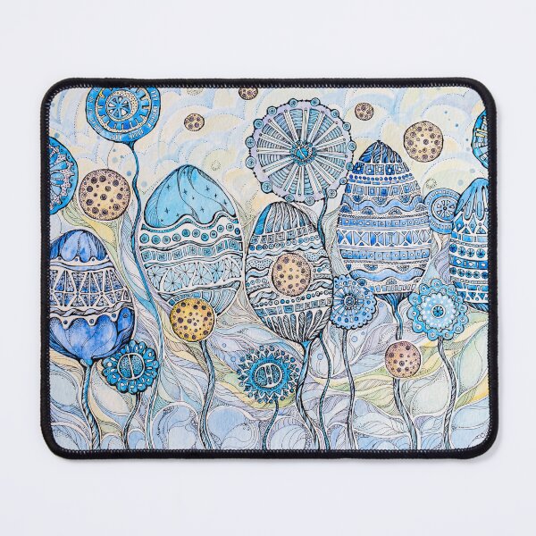 Item preview, Winter flowers.Hand draw  ink and pen, Watercolor, on textured paper designed and sold by MandalaFlowerArt.