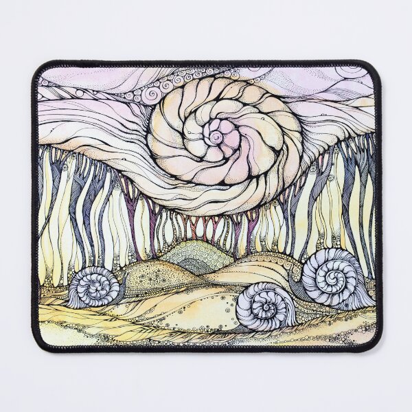 Item preview, Snails.Hand draw  ink and pen, Watercolor, on textured paper designed and sold by MandalaFlowerArt.