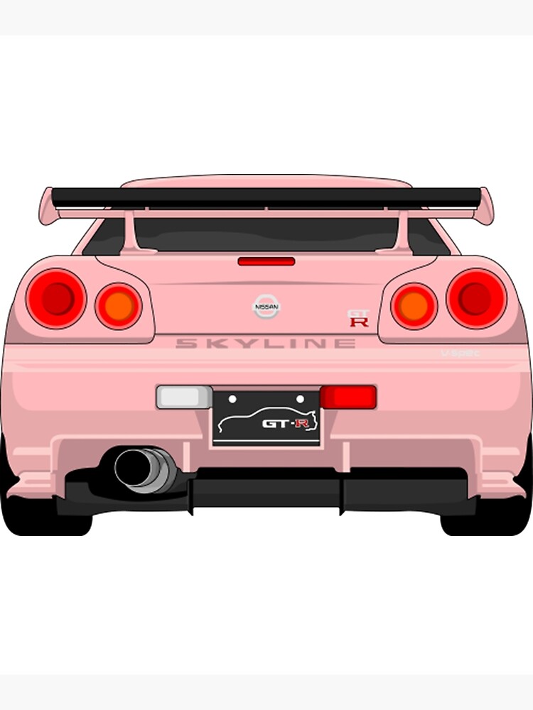 skyline r34 pink