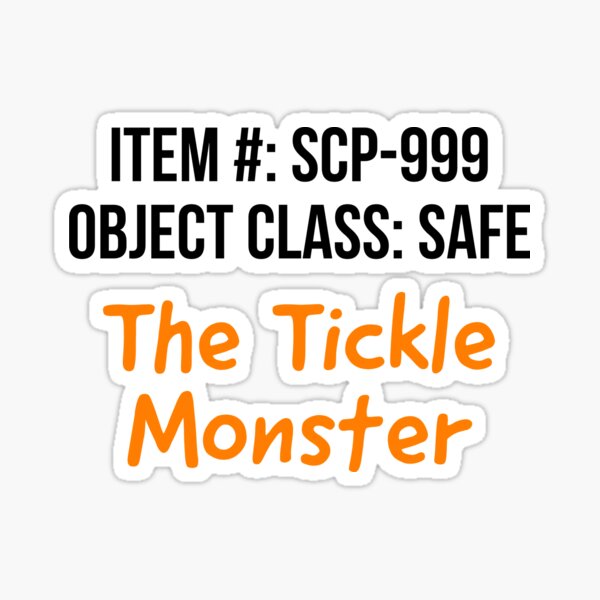 SCP 999 Tickle Monster Sticker – The SCP Store