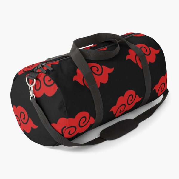 Red Cloud Pattern Japanese Anime Alike Duffle Bag