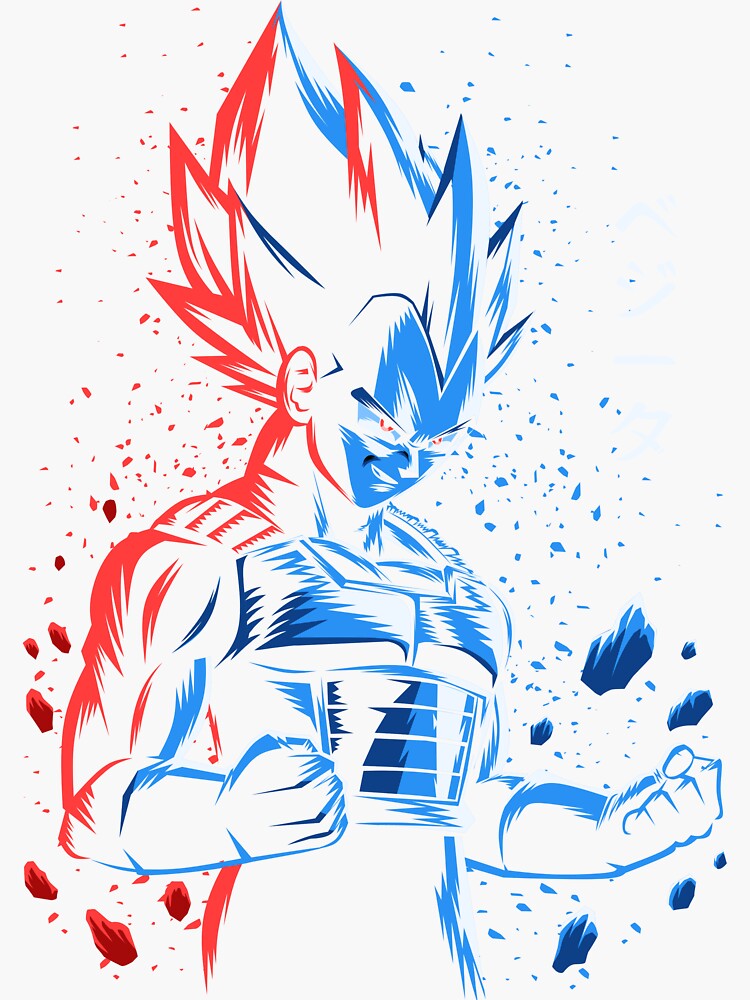 Mecha Vegeta Sticker for Sale by Anime and More