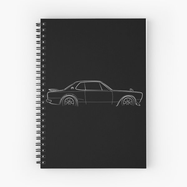 Item preview, Nissan Skyline Kpgc10 T-Shirt1972 Nissan Skyline KPGC10 - profile stencil, white designed and sold by LisanroMartinez.