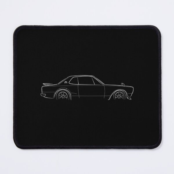 Item preview, Nissan Skyline Kpgc10 T-Shirt1972 Nissan Skyline KPGC10 - profile stencil, white designed and sold by LisanroMartinez.