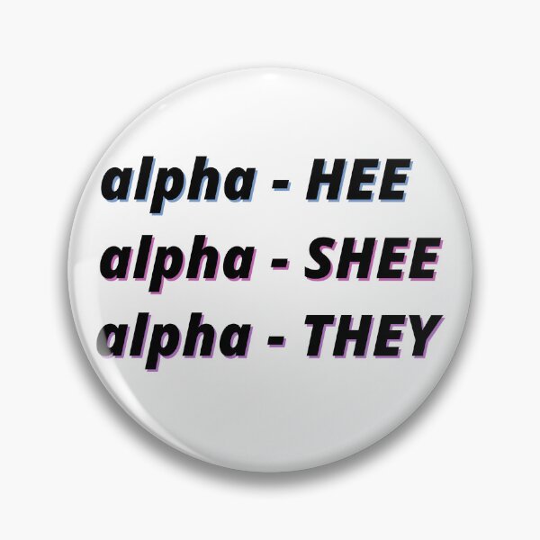 Item preview, Alpha Pronouns designed and sold by Lincoln Shearon.