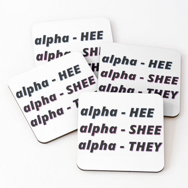 Item preview, Alpha Pronouns designed and sold by Lincoln Shearon.