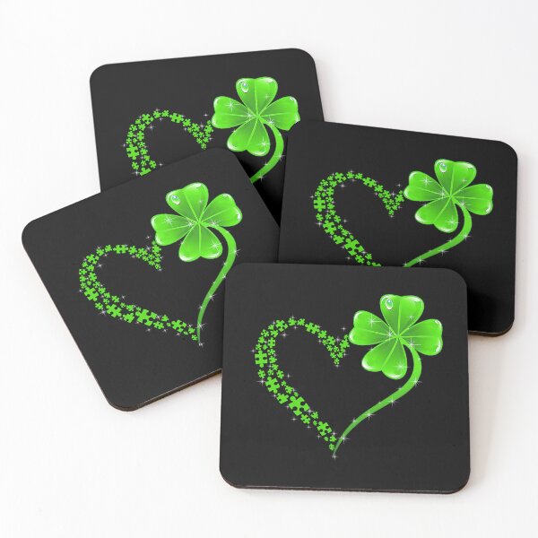 Item preview, Puzzle Heart Shamrock Autism Awareness St Patrick's Day designed and sold by HaaChris-Artis.