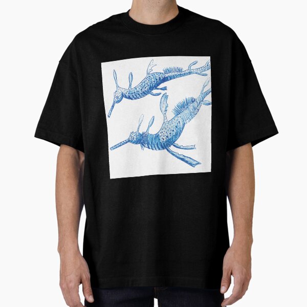 Amber Hall AUSTRALIA Weedy Sea Dragons Lithograph Oversized T-Shirt