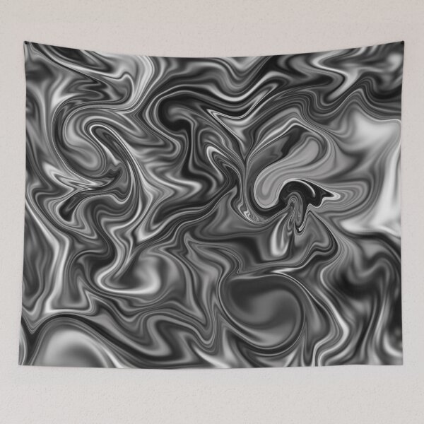 Item preview, Liquid marble black and white designed and sold by Ashlison.