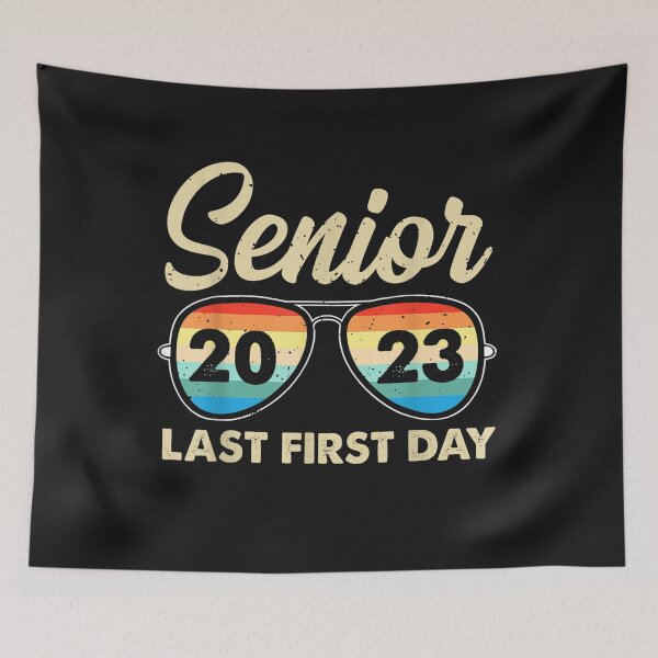 Item preview, Retro Sunglasses Senior 2023 Last First Day T-Shirt designed and sold by Knight-Saverin.