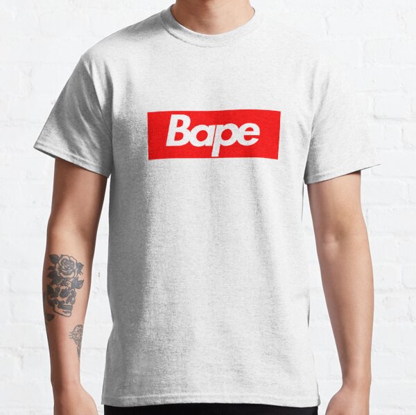 Red Bape Red T Shirts Redbubble - palace x bape roblox