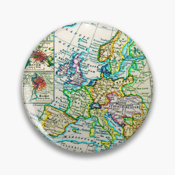 Item preview, Vintage Map of Europe - 1898 Illustration designed and sold by DazellsEmporium.