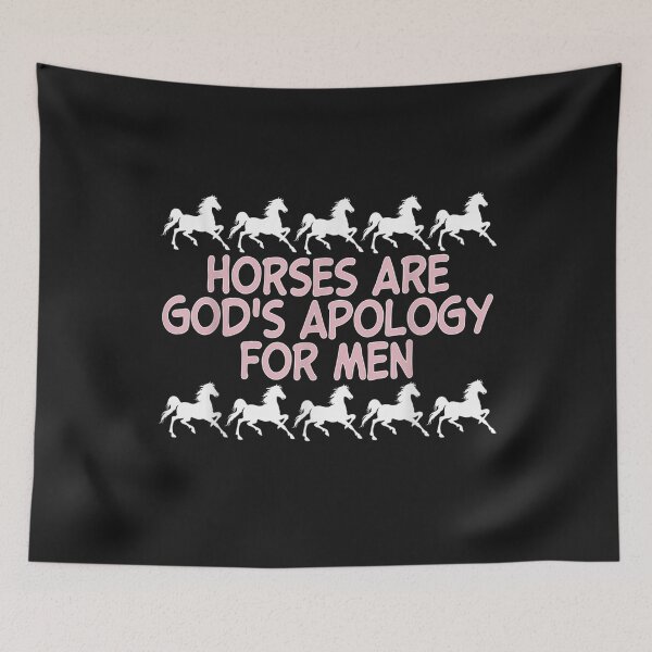 Item preview, Horses Are God's Apology For Men Apparel T-Shirt designed and sold by Knight-Saverin.
