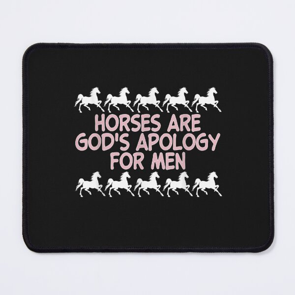 Item preview, Horses Are God's Apology For Men Apparel T-Shirt designed and sold by Knight-Saverin.