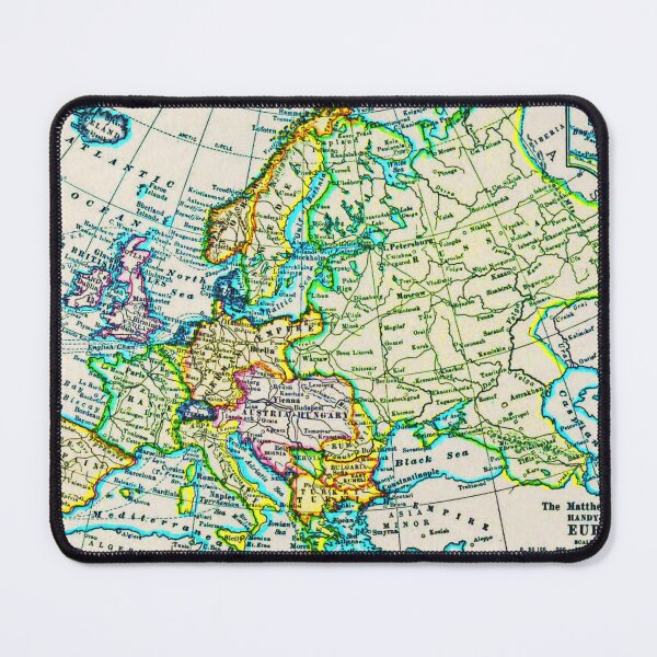 Item preview, Vintage Map of Europe - 1898 Illustration designed and sold by DazellsEmporium.