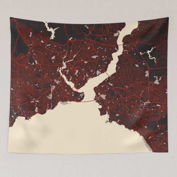 Item preview, Istanbul City Map of Turkey - Vector designed and sold by deMAP.