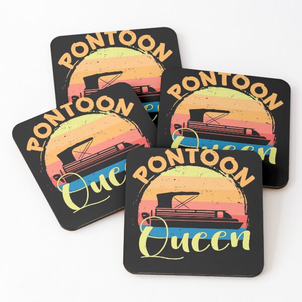 Item preview, Retro Sunset Pontoon Queen Vintage designed and sold by RoguePixel.