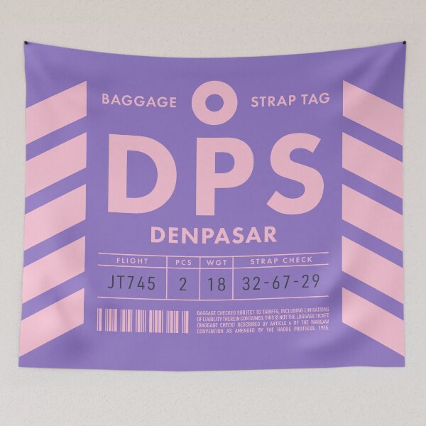 Item preview, Luggage Tag D - DPS Denpasar Bali Indonesia designed and sold by VoodooCircus.