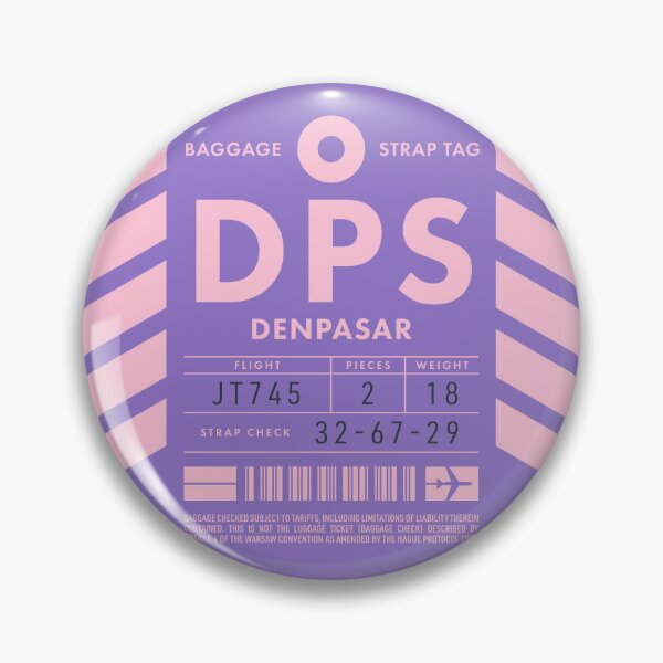 Item preview, Luggage Tag D - DPS Denpasar Bali Indonesia designed and sold by VoodooCircus.