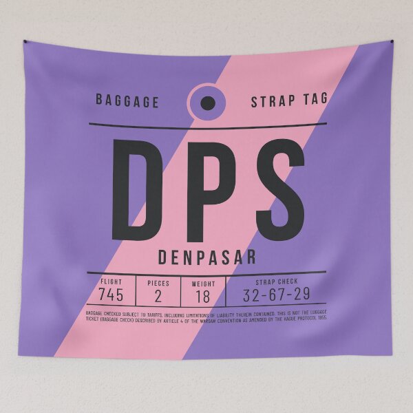 Item preview, Luggage Tag E - DPS Denpasar Bali Indonesia designed and sold by VoodooCircus.