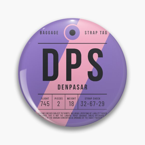 Item preview, Luggage Tag E - DPS Denpasar Bali Indonesia designed and sold by VoodooCircus.