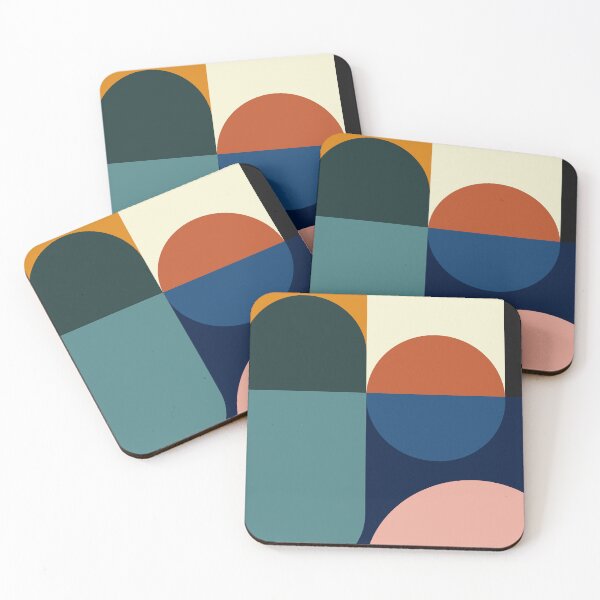 Item preview, Bauhaus Geometric Beach Sunset designed and sold by MaiZephyr.