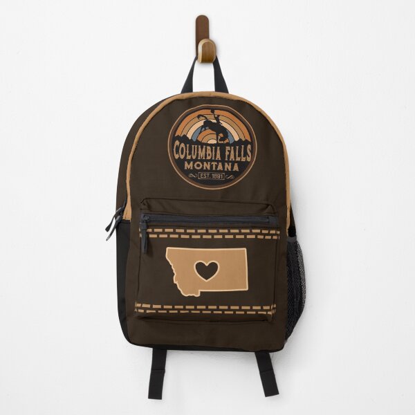 Item preview, Columbia Falls, Montana MT Retro Wild West Cowboy  designed and sold by NoBonesLife.