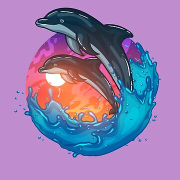 Imutobi Dolphin Ocean T-Shirt