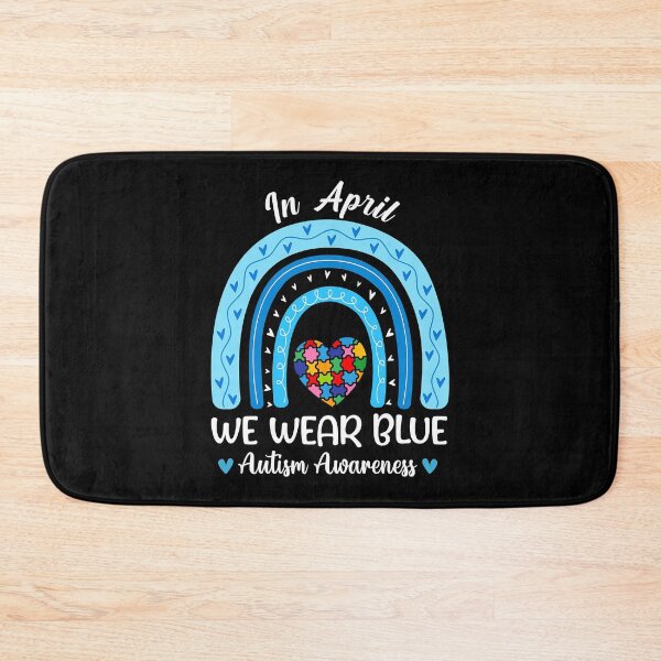 Item preview, Puzzle Rainbow In April We Wear Blue Autism Awareness Month designed and sold by HaaChris-Artis.