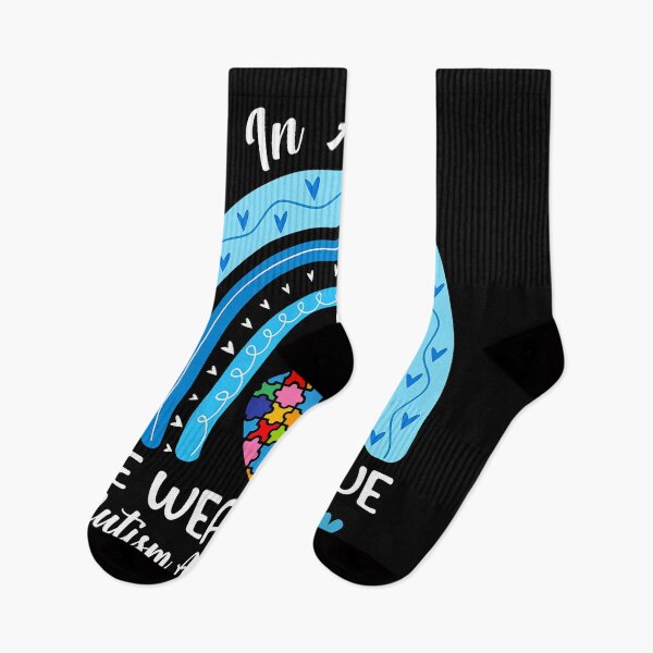 Item preview, Puzzle Rainbow In April We Wear Blue Autism Awareness Month designed and sold by HaaChris-Artis.