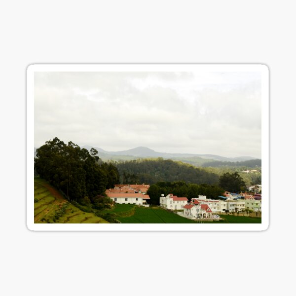 A sceneric view at Ooty hill station. Sticker