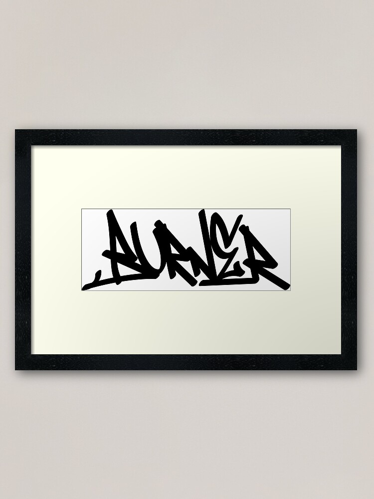 Graffiti Letters Creator Drawings Alphabet Framed Art Print By Ariyantcreative Redbubble
